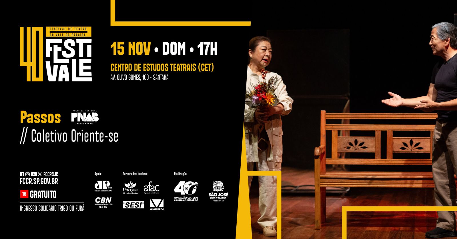 CET - Av. Olivo Gomes, 100- 40º FESTIVALE - Passos